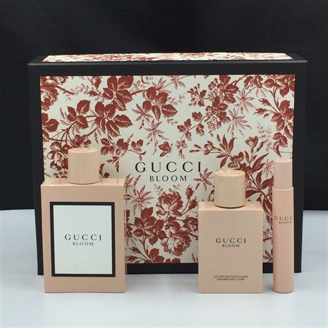 gucci bloom edp 3 pcs gift set|gucci bloom perfume set.